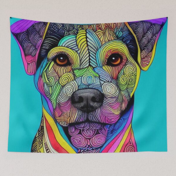 Artikelvorschau, Zentangle-Hund entworfen und verkauft von Mirochan80.