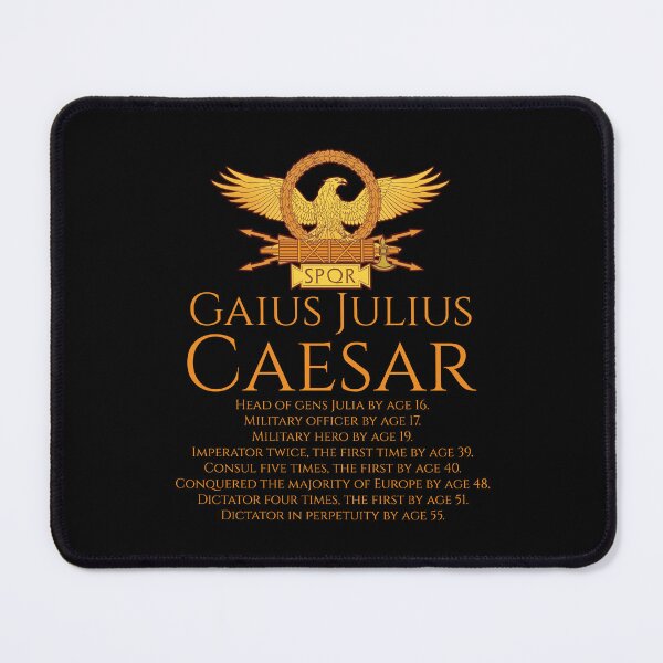 Item preview, Gaius Julius Caesar Accomplishments - Ancient Rome - SPQR Legionary Eagle designed and sold by Styrman.