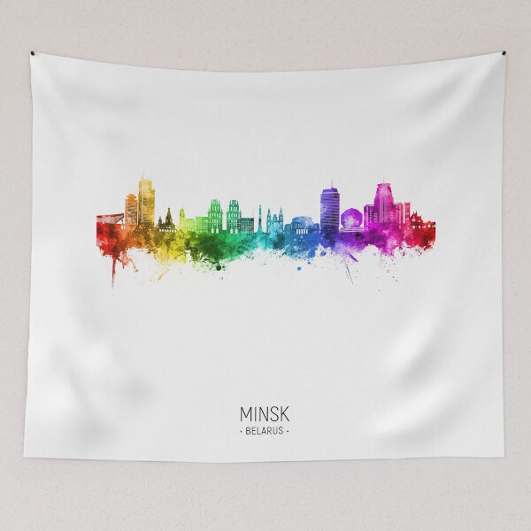 Item preview, Minsk Belarus Skyline designed and sold by ArtPrints.
