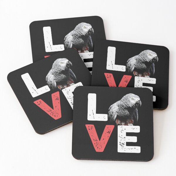 Item preview, African Grey Parrot Love designed and sold by Alienphysique.