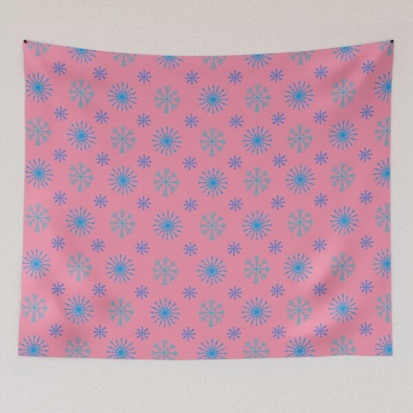 Item preview, Hand painted Snowflakes seamless patern Pink background patern Christmas patern Cute patern designed and sold by Sunflower-7.