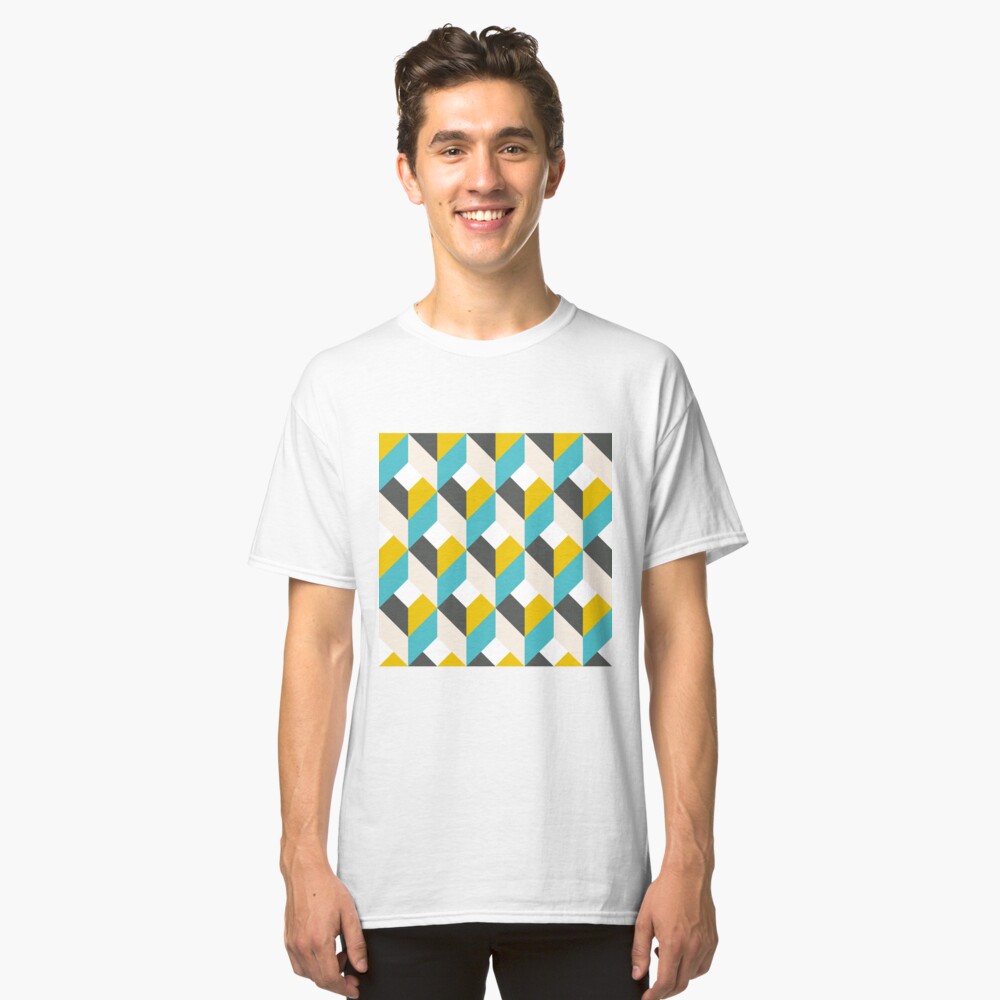 Geometric Pattern: Box: Bee Classic T-Shirt