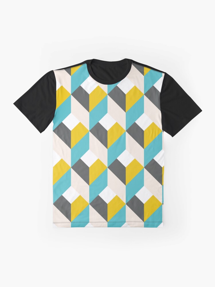 Alternate view of Geometric Pattern: Box: Bee Graphic T-Shirt