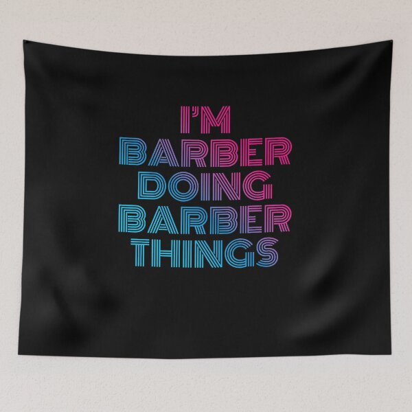 Item preview, I'm Barber Doing Barber Things Retro Neon designed and sold by SVPOD.