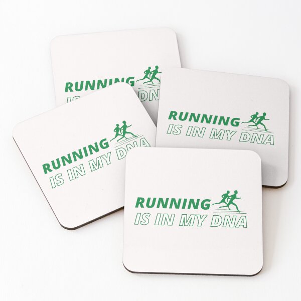 Aperçu de l'œuvre Green Simple Running est dans mon ADN Sticker créée et vendue par TheCreativeFab.