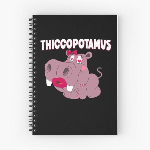 Item preview, Funny Pink Thiccopotamus Thick Thighs Cute Curvy Pride Hippo designed and sold by FlorenciaBliss.
