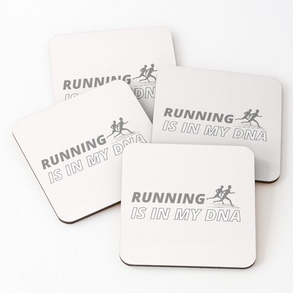 Aperçu de l'œuvre La course simple grise est dans mon ADN Sticker créée et vendue par TheCreativeFab.