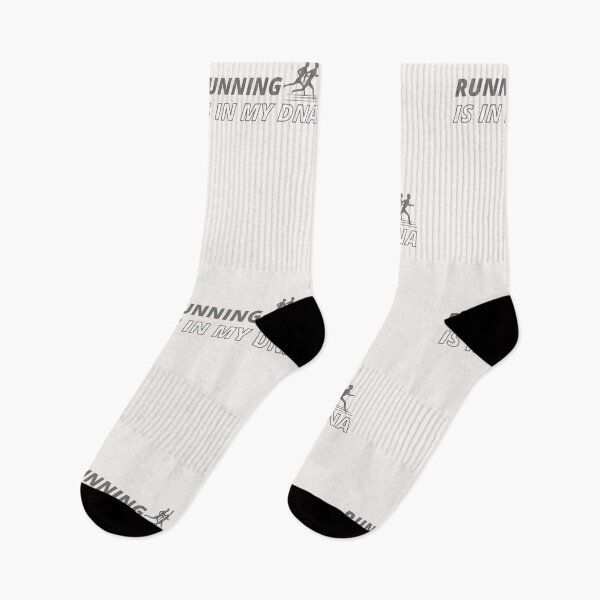 Item preview, Gray Simple Running está en mi ADN Pegatina designed and sold by TheCreativeFab.