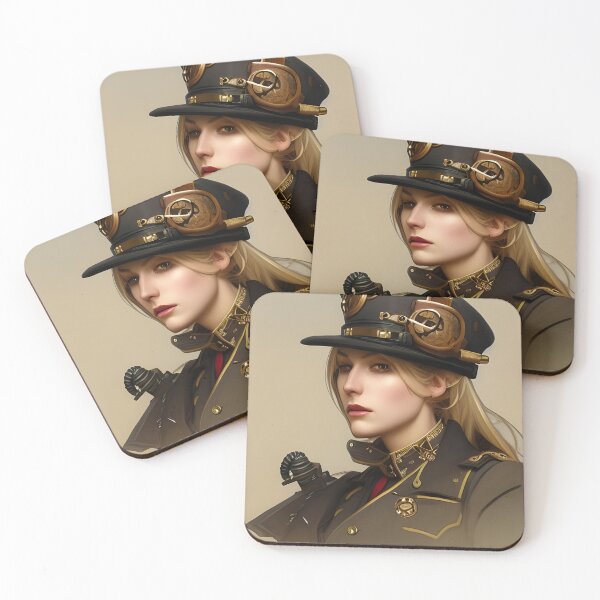 Item preview, Cute Steampunk Blonde in Military Uniform designed and sold by Eliteijr.