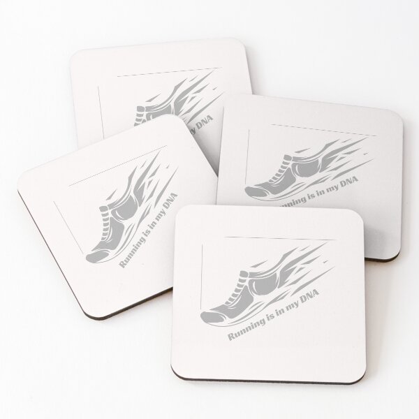 Aperçu de l'œuvre Grey Shoe Running est dans mon ADN Sticker créée et vendue par TheCreativeFab.