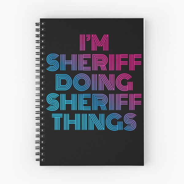Item preview, I'm Sheriff Doing Sheriff Things Retro Neon designed and sold by SVPOD.