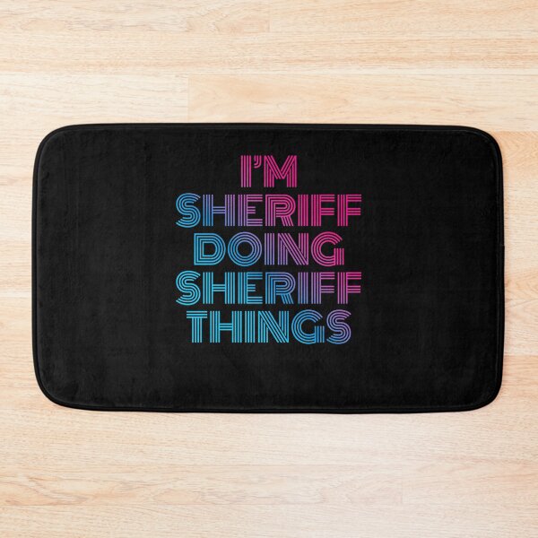 Item preview, I'm Sheriff Doing Sheriff Things Retro Neon designed and sold by SVPOD.