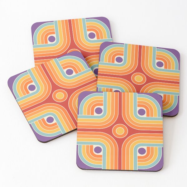 Item preview, Retro Geometric Abstract Gradated Design designed and sold by tonymagnerart.