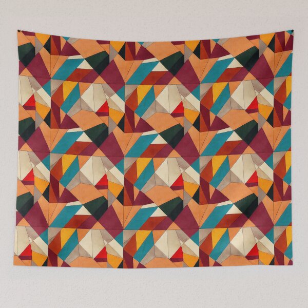Item preview, Retro Patchwork Shapes designed and sold by BuraxisDesigns.