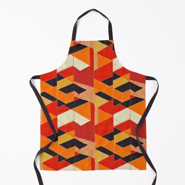 Item preview, Red/Orange Abstract Patchwork designed and sold by BuraxisDesigns.