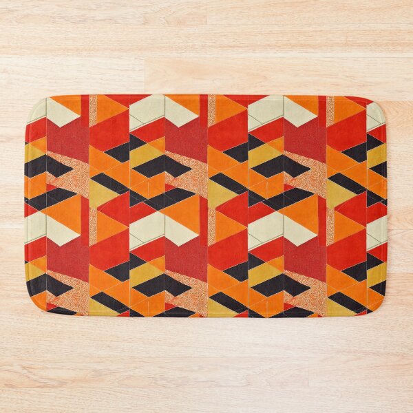 Item preview, Red/Orange Abstract Patchwork designed and sold by BuraxisDesigns.