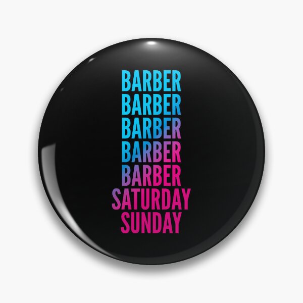 Item preview, Barber. Saturday. Sunday. For Barbers designed and sold by SVPOD.