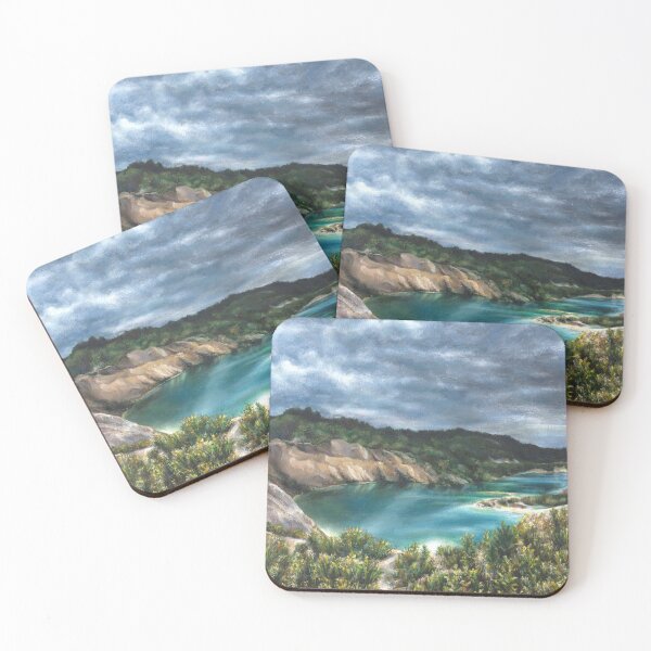 Item preview, Lake in chalk quarry designed and sold by GoldsteinART.