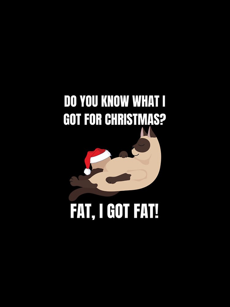 Cat Meme Do You Know That I Got For Fat I Got Fat Christmas T