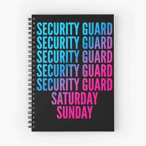 Item preview, Security guard. Saturday. Sunday. For Security guards designed and sold by SVPOD.