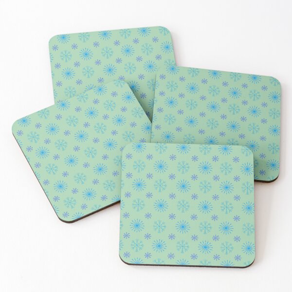 Item preview, Hand painted Snowflakes seamless patern Blue background patern Christmas patern Cute patern designed and sold by Sunflower-7.