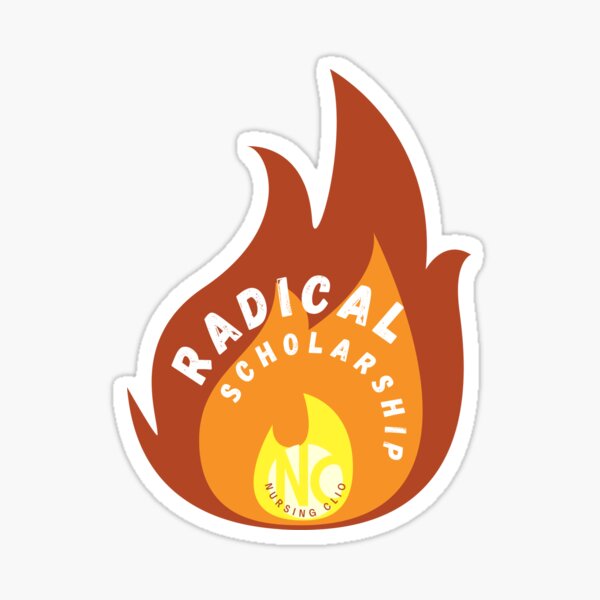 Burn It Down Radical Scholarship Sticker Sticker