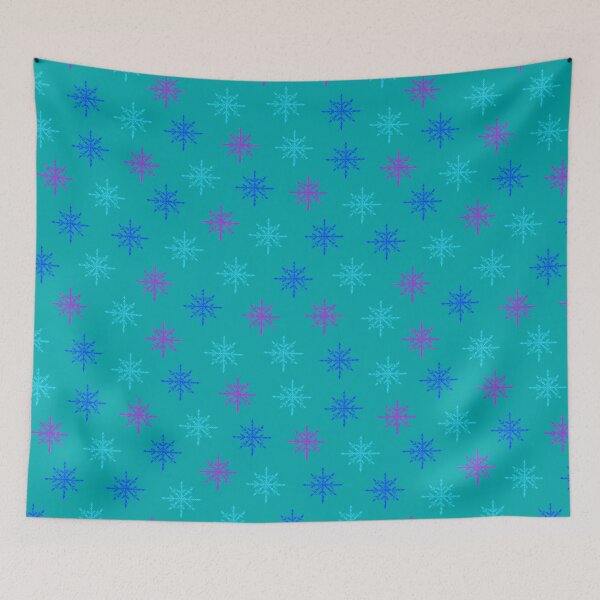 Item preview, Hand painted Snowflakes seamless patern Blue background patern Christmas patern Cute patern designed and sold by Sunflower-7.