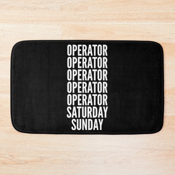 Item preview, Operator saturday and sunday for Operators designed and sold by SVPOD.