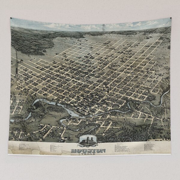 Item preview, Grey Texas  Old Map  designed and sold by monamooon.