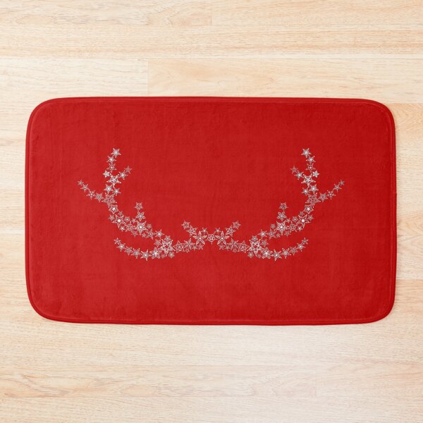 Item preview, Vintage White Embroidery Style Snowflakes Antlers Christmas Gift designed and sold by r-silver.