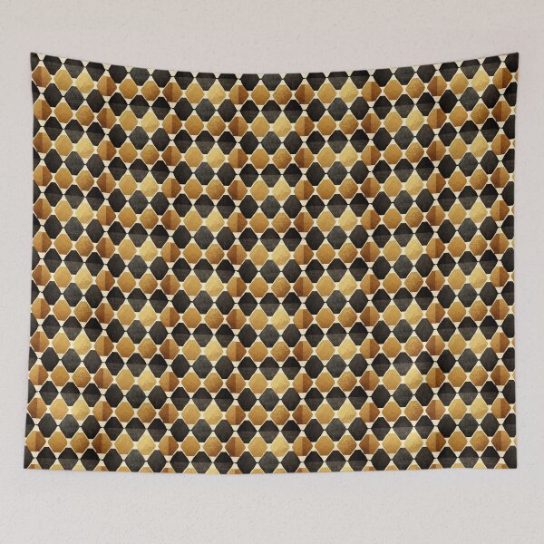 Item preview, Repeating gold monochrome pattern 4 designed and sold by Burritoless.