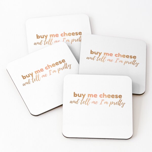 Item preview, Buy Me Cheese and Tell Me I’m Pretty designed and sold by FunCarStickers.