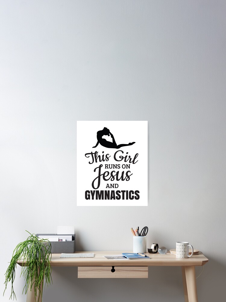 Gymnastics Shirt, Girls Gymnastics Gift, Runs On Jesus Gymnastics Shirt, Girls Gymnastics Gift, Runs On Jesus