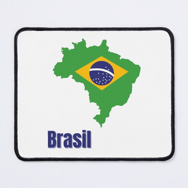 Item preview, Brazil Map Flag designed and sold by Tienda-Vane.