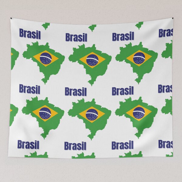 Item preview,  Brazil Map Flag designed and sold by Tienda-Vane.