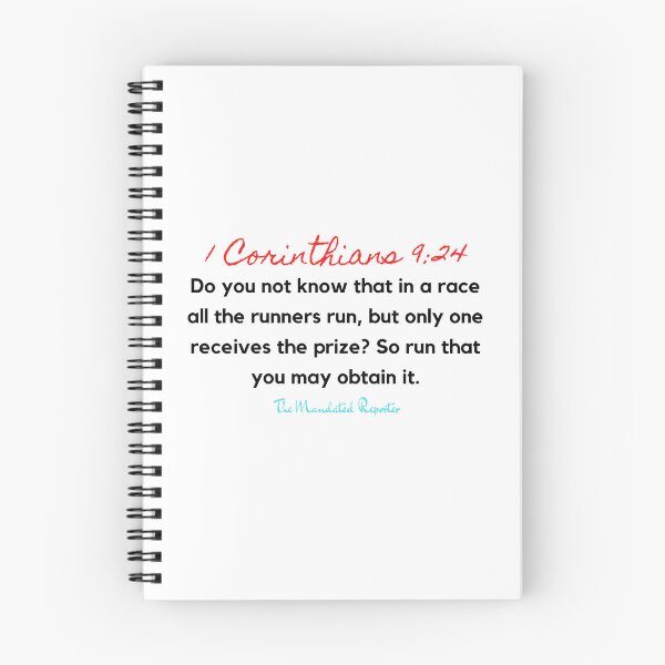 Item preview, Marathon Race Scripture Quote I Corinthians 9:24 - White designed and sold by TheReporter1.