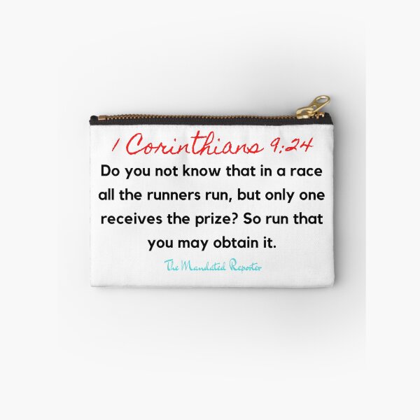 Item preview, Marathon Race Scripture Quote I Corinthians 9:24 - White designed and sold by TheReporter1.
