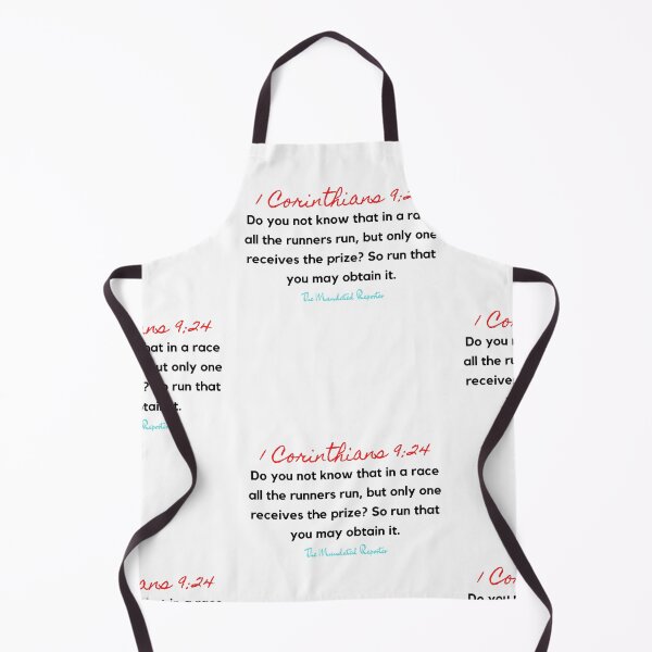 Item preview, Marathon Race Scripture Quote I Corinthians 9:24 - White designed and sold by TheReporter1.