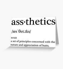 Definition Of Aesthetic Greeting Cards Redbubble