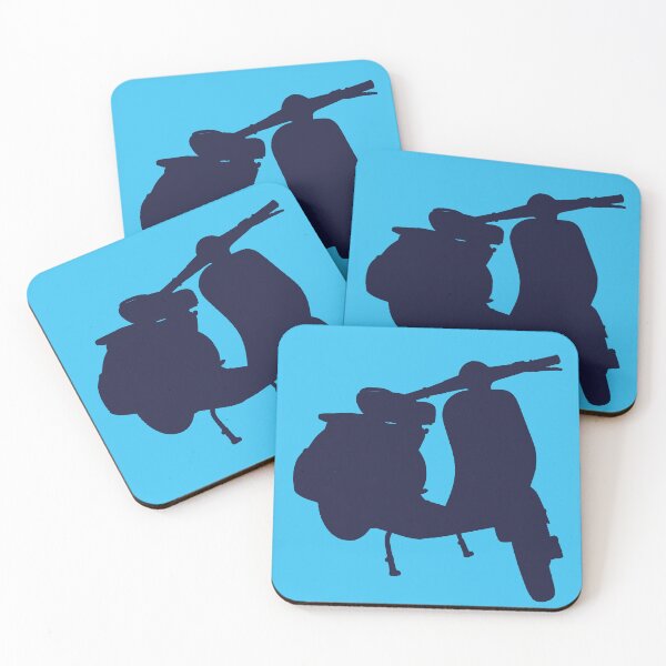 Item preview, Retro Mod Scooter Design Blue designed and sold by ModSupporters.