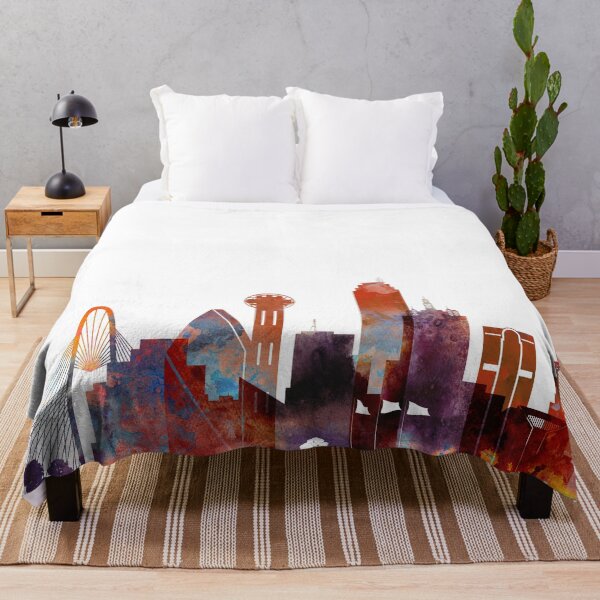 Artikelvorschau, Dallas Texas Skyline entworfen und verkauft von IvonDesign.