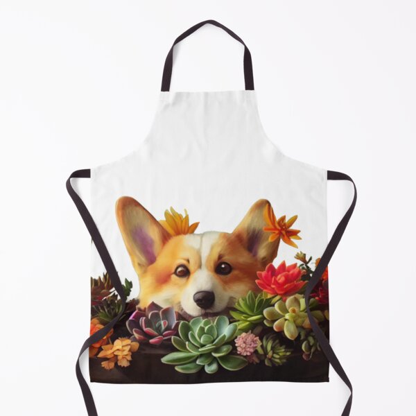Item preview, Succulent Basket Corgi designed and sold by Paint-of-Heart.