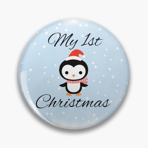 Item preview, My 1st Christmas Penguin w/ red hat designed and sold by novel-witch.
