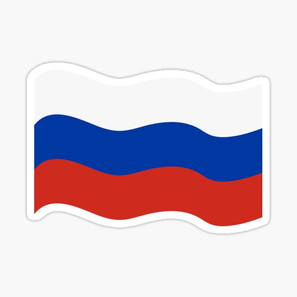 FLAG OF RUSSIA Sticker by Meithyl