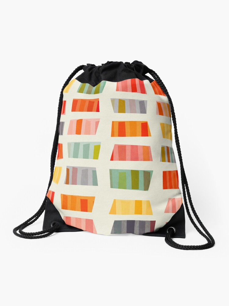 Thumbnail 1 of 3, Drawstring Bag, Beach Towels designed and sold by daisy-beatrice.