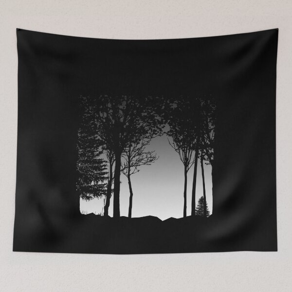 Item preview, Trees Are The Cure - Forest Silhouette Explore Outdoors Adventure Woods designed and sold by BlackGrain.