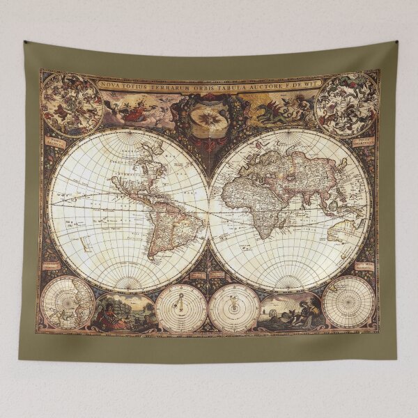 Item preview, Vintage Old  World Map designed and sold by monamooon.