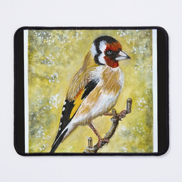 Item preview, Gold Finch bird illustration, watercolour designed and sold by OilPaintsHatts.