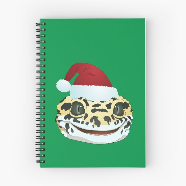 Artikelvorschau, Leopardgecko trägt eine Weihnachtsmütze entworfen und verkauft von Zia Frazier.