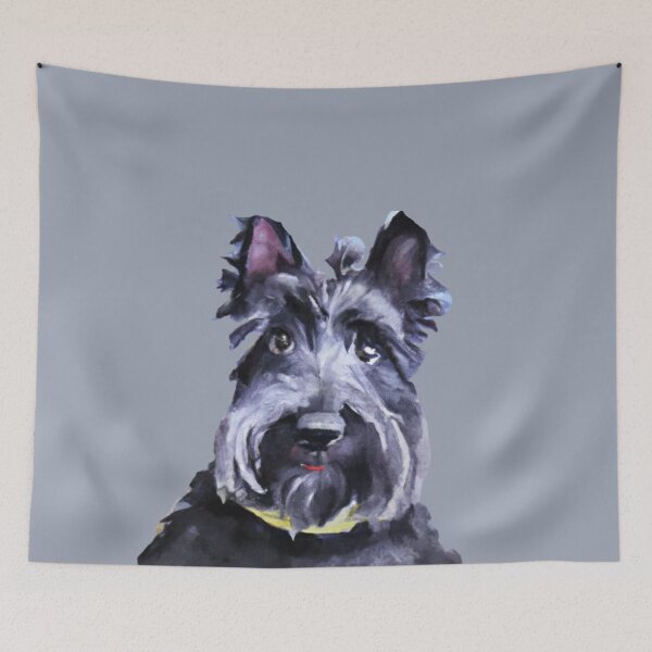 Item preview, Black Scottish Terrier dog, Hand-painted Scottie, Watercolour Scottie dog, Scottie dog lovers, Scottish Terrier gifts, Scottie dog owners, Scottie dog lovers, Scottie mom designed and sold by Artsareus.